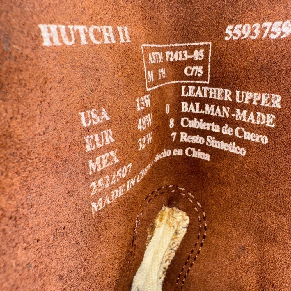 BRAHMA‎ Hutch II Leather Western Work Boots Mens Size 13W 5593743 Steel Toe - Picture 13 of 14